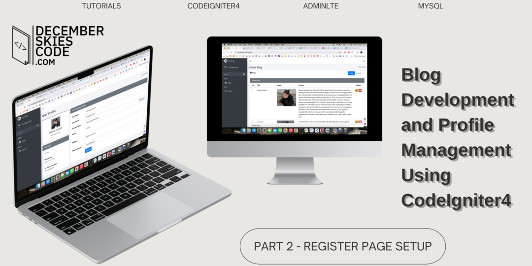 Part 2 - Register Page Setup